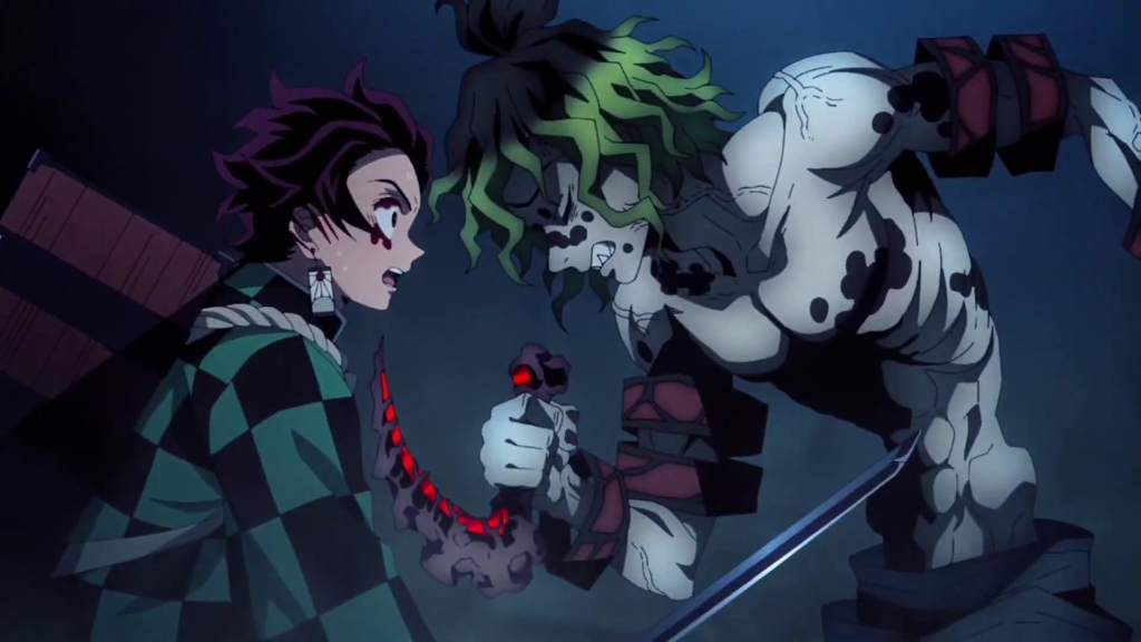 Тенген против шестой луны | Клинок, Рассекающий Демонов: Квартал Красных Фонарей смотреть онлайн