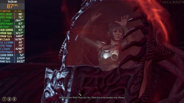 Baldur's Gate 3 Gameplay RTX 3050 Laptop Benchmark | Ultra Settings | Intel i5-11320H | Vulkan смотреть онлайн