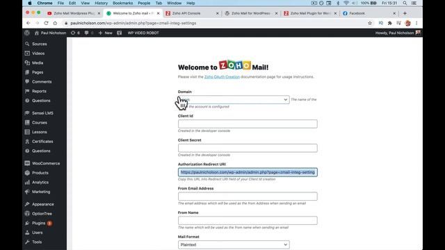 Zoho Mail Wordpress Plugin Installation Full Beginner Tutorial смотреть онлайн