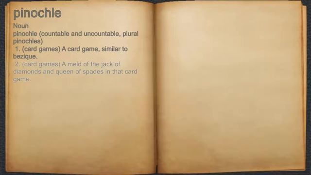What does pinochle mean? смотреть онлайн