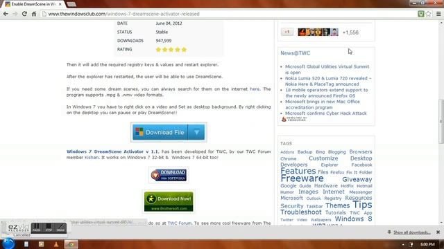 Live Wallpaper Windows 7 смотреть онлайн