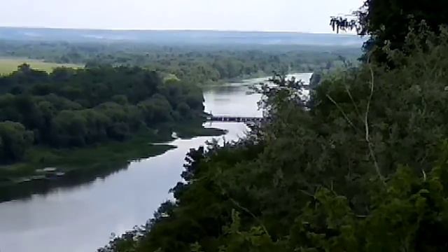 Богучар. р. Дон. Вид с горы. смотреть онлайн