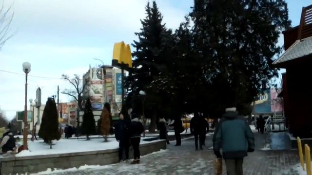♠ПРОГУЛКА В ГОРОДЕ ЧЕРКАССЫ, ЗИМНИЙ ПЕЙЗАЖ ♠ смотреть онлайн