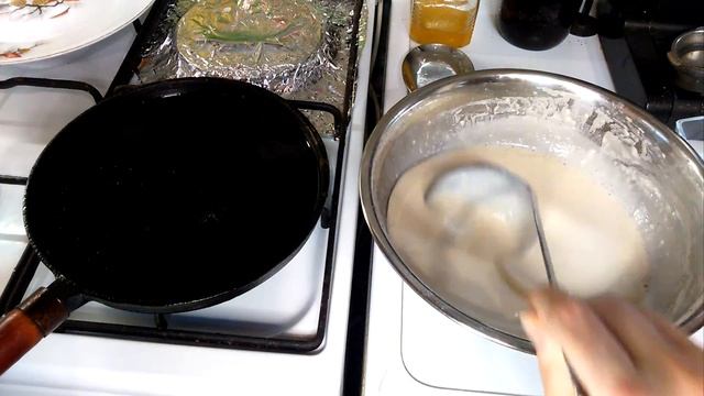 Заварные блины на кипятке с молоком смотреть онлайн