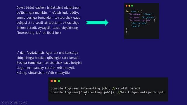JavaScriptda OOP - Obyektga yo'naltirilgan dasturlash смотреть онлайн