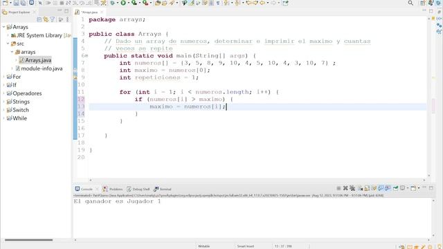 Argentina Programa JAVA - Maximo de un Array смотреть онлайн