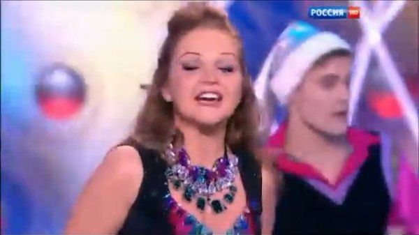 Марина Девятова на Новогоднем Голубом Огоньке - 2016