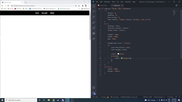 Nav button scrolling SCSS/HTML [005#] смотреть онлайн