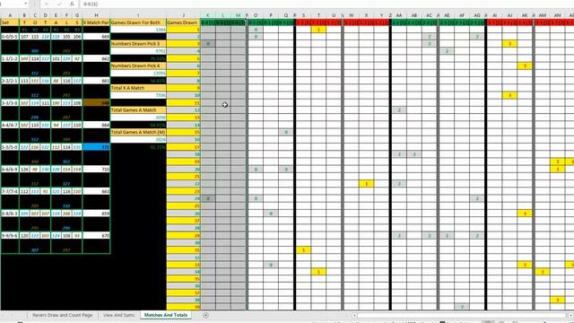 Lottery Pick 3 & 4 Matches Stats Excel Book Instructions and Tutorial смотреть онлайн