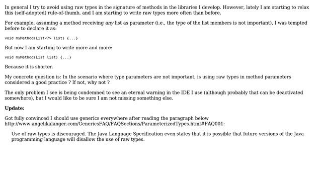 Software Engineering: Using raw types in Java method signatures смотреть онлайн