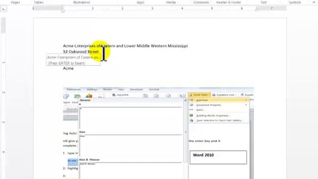 Create auto text with Word 2013 or Word 2010 смотреть онлайн