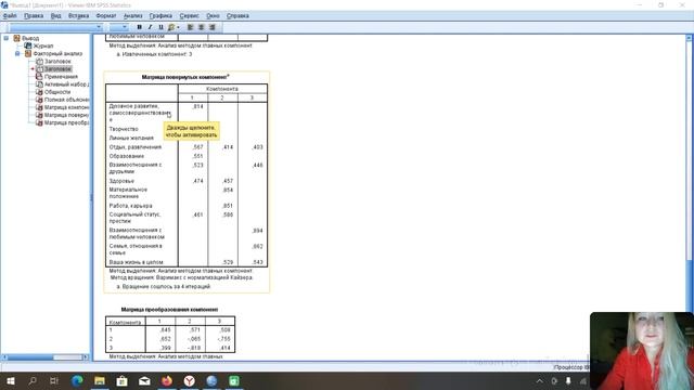 Факторный анализ в программе SPSS. Интерпретация результатов смотреть онлайн