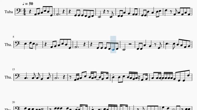 SUPER EASY Tuba Sheet Music: How to play Orange (Your Lie in April) by 7 смотреть онлайн