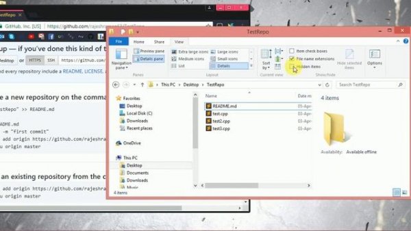 create repository in github | using git bash in windows