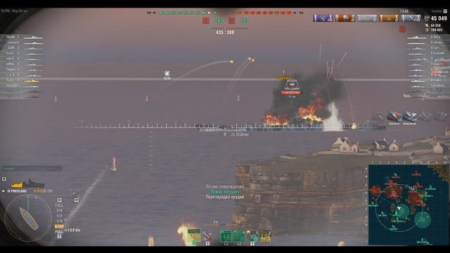 ? FRIESLAND ? НАПУГАЙ АВИК, ПОЩЕКОЧИ ЛИНКОР! World of Warships смотреть онлайн