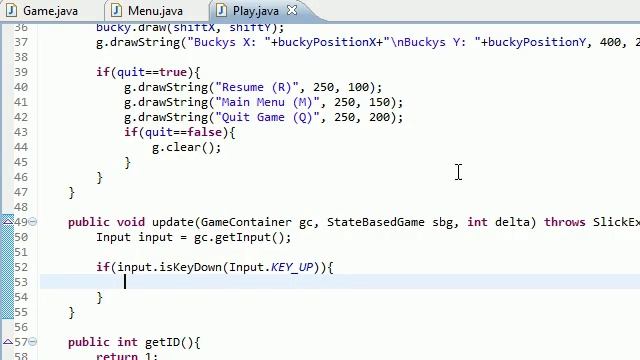 Java Game Development with Slick - 19 - Making Bucky Move смотреть онлайн
