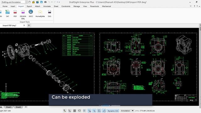 Importing PDF files to DRAFTSIGHT смотреть онлайн