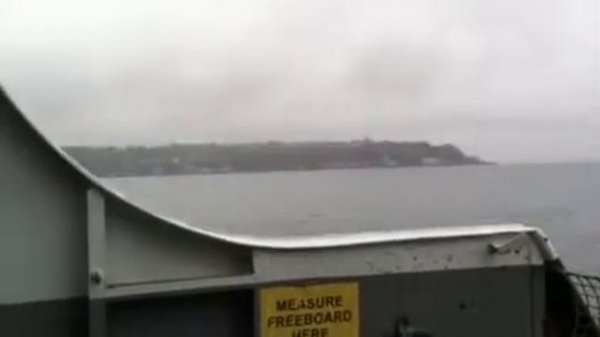 On the ferry to Bainbridge Island