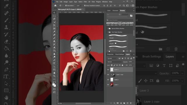 Paper Cutout in Adobe Photoshop | Adobe Creative Cloud (free brush link in description) смотреть онлайн