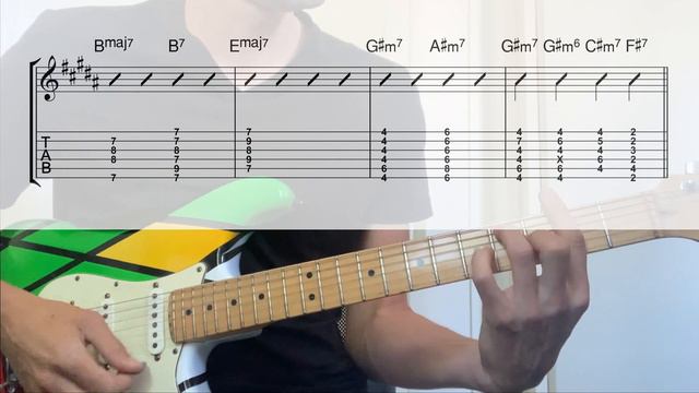 Stevie Wonder - As [TABS in video guitar cover] смотреть онлайн