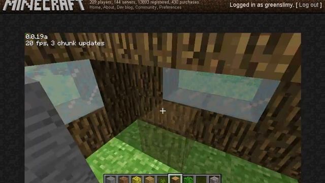 Minecraft 0.0.19a - Rare Video смотреть онлайн