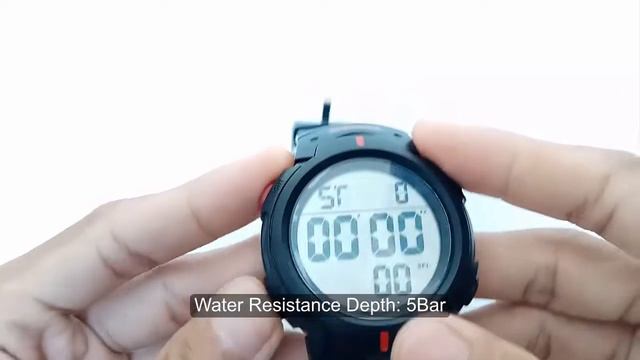 SKMEI 1068 MEN DIGITAL MILITARY WATCH WR 50M смотреть онлайн