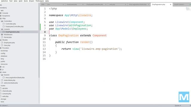Create Livewire pagination with Search filter and Sorting in Laravel смотреть онлайн