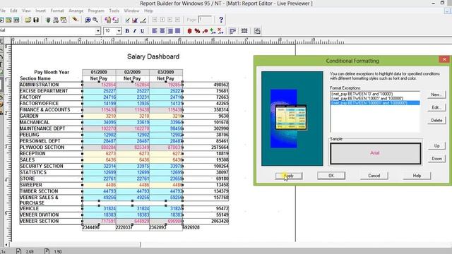 How to do Conditional Formatting in Oracle Report Builder. смотреть онлайн