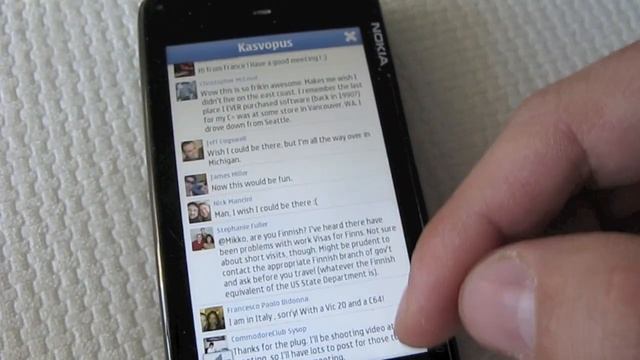 Kasvopus Facebook App For Maemo, MeeGo And Symbian