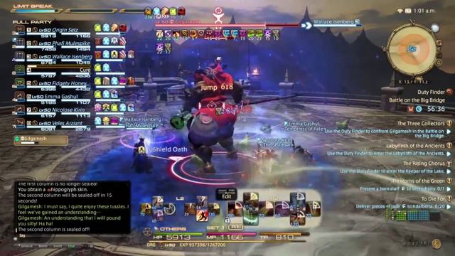 Final Fantasy XIV ARR - Battle on the Big Bridge Gilgamesh Fight смотреть онлайн