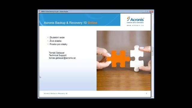 Webinář - Acronis Online Backup смотреть онлайн