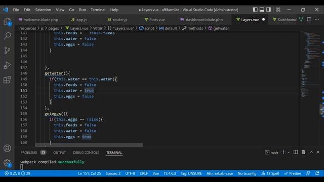 28_Laravel 9 Vue Js_Mini Poultry Farm System Project_Interchanging V Show to Inverse смотреть онлайн