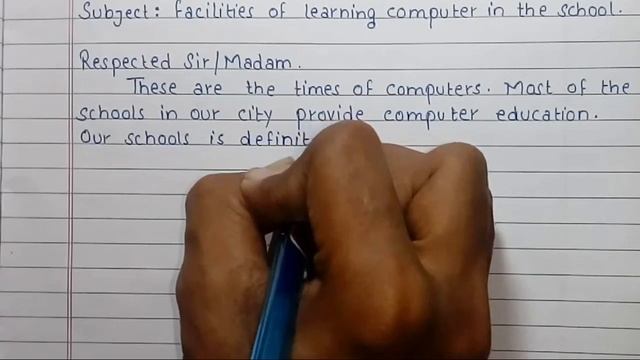 Write a letter to principal requesting him to provide computer education in your school | English смотреть онлайн