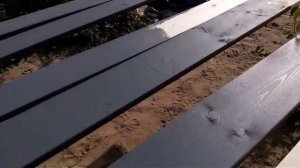 Покраска досок для забора