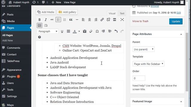 WordPress Demo - Install Nested Ordered Lists Plugin смотреть онлайн