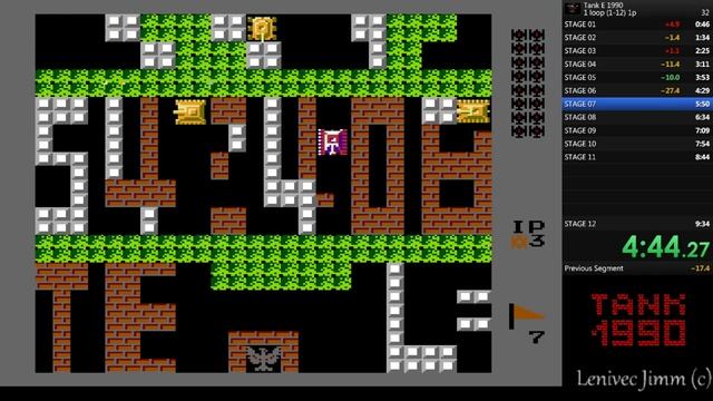 Tank E 1990 (Stage 1-12 - 1 player ) in 9:06 (try # 1) смотреть онлайн