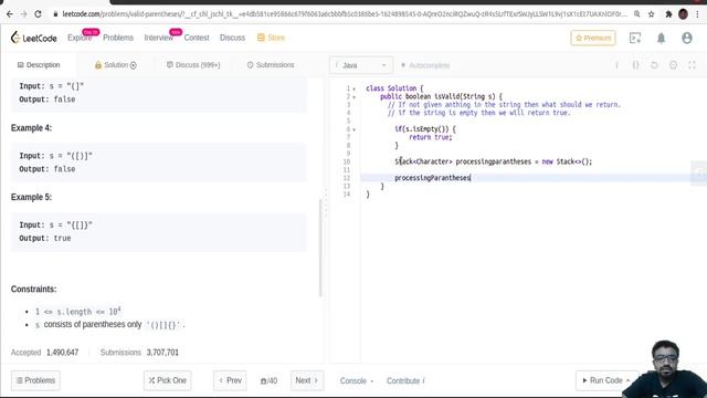Solving Valid Parantheses | Java | Nitin Pamnani смотреть онлайн