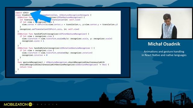 Michał Osadnik - Animations and gesture handling in React Native and native languages смотреть онлайн