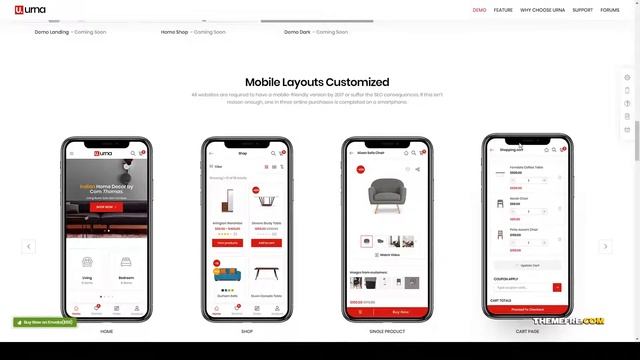 Urna - All-in-one WooCommerce WordPress Theme mobile theme multi vendor Aino смотреть онлайн