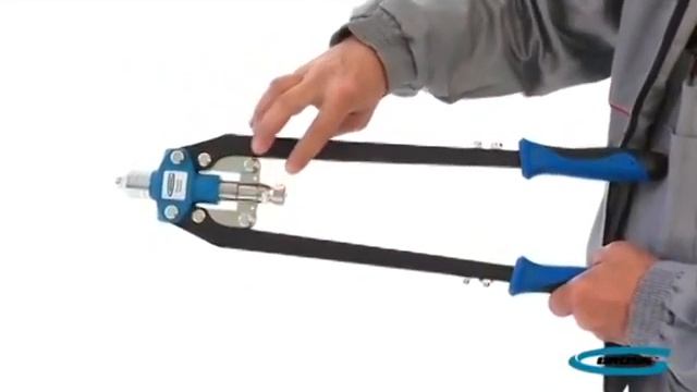 Заклепочник двуручный усиленный 520 мм, удлин.рукоятки, для заклепок 3,2-4,0-4,8-6,0-6,4//GROSS смотреть онлайн