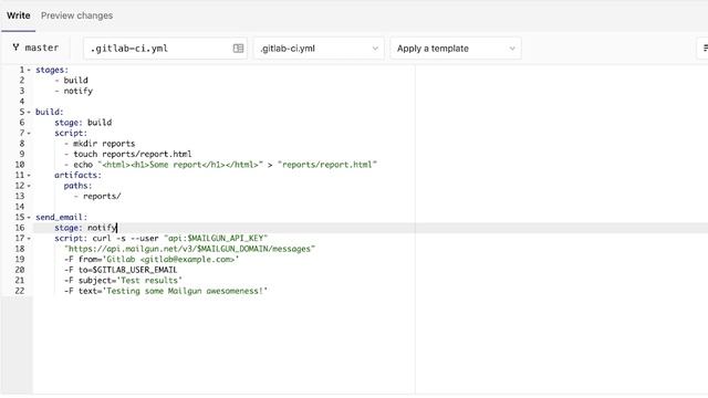 Send Gitlab CI reports & artifacts by e-mail смотреть онлайн
