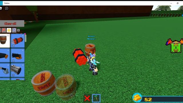 How to explode TNT barrel and Dynamite in Build A Boat For Treasure on Roblox! смотреть онлайн