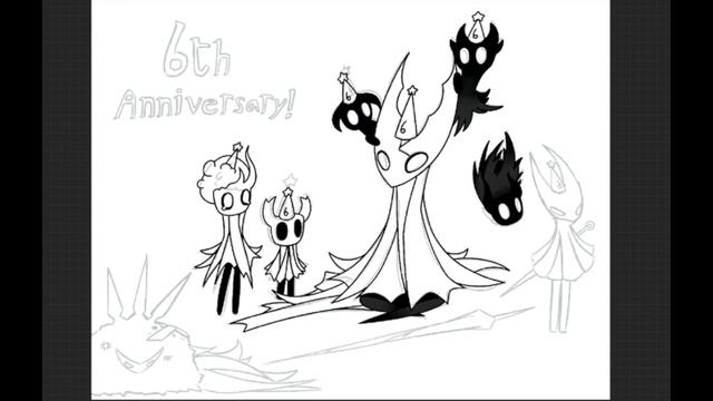 Hollow Knight 6th anniversary speedpaint смотреть онлайн