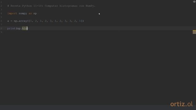 Videoreceta Python No. 11-10: Computar Histogramas con NumPy смотреть онлайн