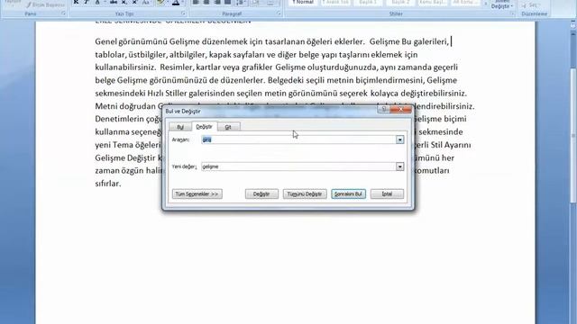 05 - Word Giriş Sekmesi - Düzenleme Menüsü (Bul - Değiştir ve seç) смотреть онлайн
