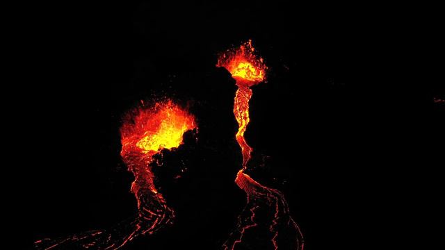 Volcano Eruption With Calming Music Video || Autism Sensory Therapy
