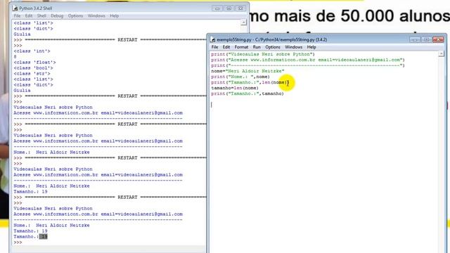 aula 5806 python String Len Tamanho e posicao смотреть онлайн