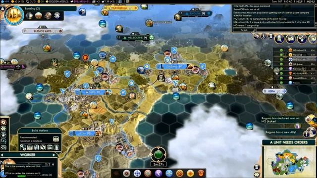 Civilization V Brave New World Multiplayer Game 044 8 Player FFA: France Introduction/Spoilers смотреть онлайн