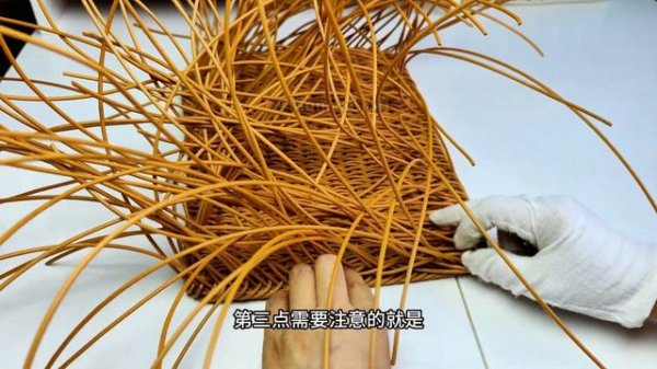 How to Weave a Big Size Storage Basket with PE Rattan #craft #diy #handmade