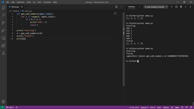 10.0 Generators | Python in Sinhala смотреть онлайн